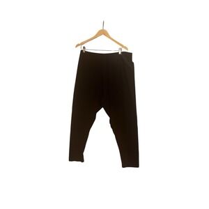 Nasty Gal Collection Women's Leggings 26 Black High Waist Cropped Plus Size NEW